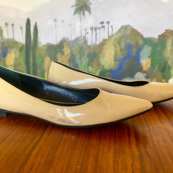 Saint Laurent Patent Leather Flats - Picture 2 of 5